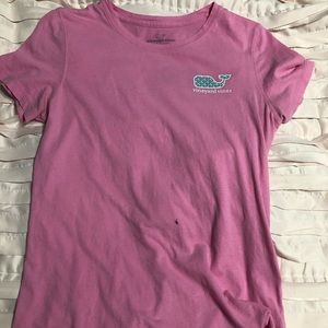 Vineyard vines pink shirt with nautical theme